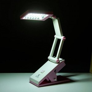Настольная лампа "Зайчик" LED 4Вт USB АКБ бело-розовый 7х13х35 см RISALUX