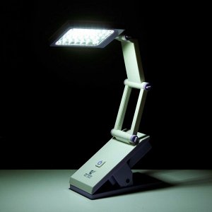 Настольная лампа "Котик" LED 4Вт USB АКБ бело-фиолетовый 7х13х35 см RISALUX