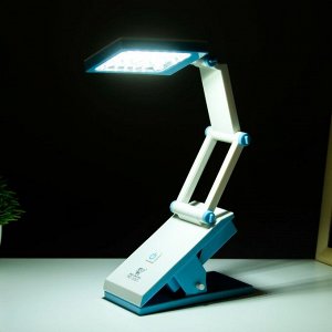 Настольная лампа "Котик" LED 4Вт USB АКБ бело-синий 7х13х35 см