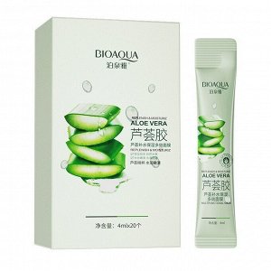 BIOAQUA ALOE VERA Ночная маска с алое в саше, 4мл*20шт