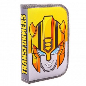Пенал 1 секция откидной карман и космет 140*210 ткань Transformers "Бамблби"