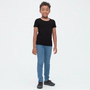 UNIQLO Heattech - детская футболка с коротким рукавом - черная