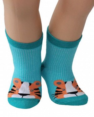 Хлопковые носочки со средним паголенком/тигренок