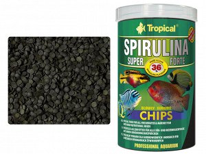TROPICAL / Super Spirulina Forte Chips корм в виде тонущих чипсов 36% Spirulina