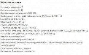 1-мес контактные линзы Biofinity (силикон-гидрогель) (2 линзы)