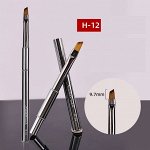 Кисть для ногтей №Н-12 в металлическом футляре Nail Brush 1 шт.