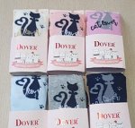 Стильные хлопковые детские колготки для девочек DOVER с рисунком кошечка