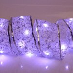 Гирлянда для дома ЛЕНТА ДЕКОРАТИВНАЯ &quot;Волшебство&quot; 2,0 м, 6 см, 20 ламп LED (на батарейках), Серебро (подсветка белый)
