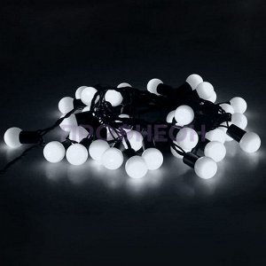 7B 010CB-W, Гирлянда "Разноцветные шарики" 10 LED, 2 м (белый)