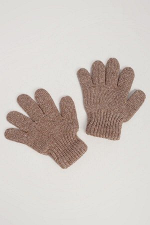 Перчатки детские шерсть ТОД (1, коричневый )