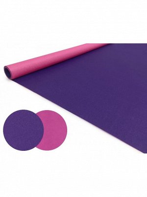Бумага крафт двусторонняя 70 см х 400 гр цвет фуксия / фиолетовый
