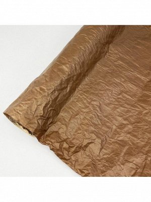 Бумага крафт жатая 60 см х 5 м цвет шоколадный