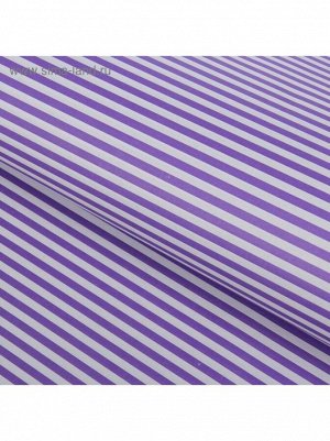 Бумага двухсторонняя Фиолетовые полосы на белом 60 х 60 см