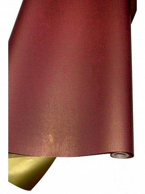 Бумага капелла 42/605-25 двусторонняя лен бордовый с золотом 70 см х 10 м
