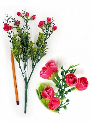 Роза мелкая букет цвет микс 32 см HS-19-3