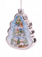 Елочка с ярусами 5,5 х 8 х 10,4 см стекло