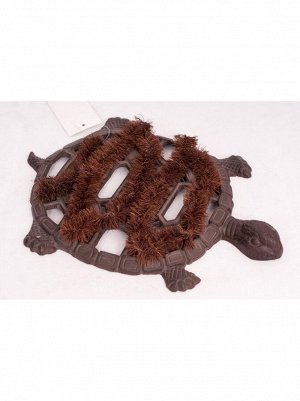 Черепаха щетка-коврик метал 36 х26 х3 см