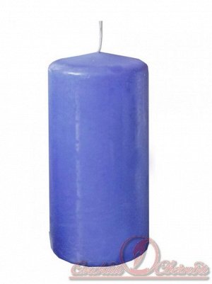 Свеча пеньковая 60 х 125 цвет голубой