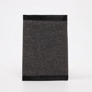 Бумажник текстиль «President», 24 x 11 см, темно-серый