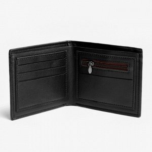 Бумажник из искусственной кожи «President», 12 x 10 см, чёрный