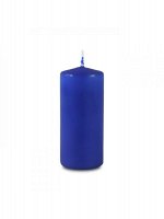 Свеча пеньковая 40 х 90 цвет голубой