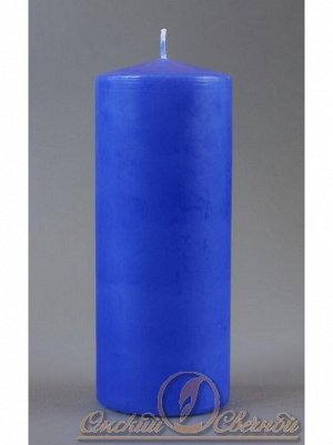 Свеча пеньковая 80 х 200 цвет голубой