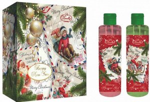 Подарочный набор Liss Kroully: гель для душа Морозные ягоды + пена для ванн Пихта