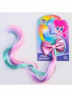 Прядь для волос бантиком My Little Pony цвет розовый