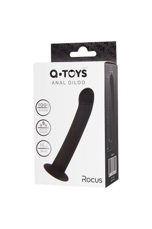 Анальный фаллоимитатор A-Toys Rocus, силикон, черный, 15 см