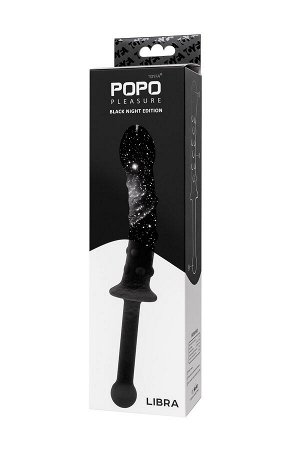 Фаллоимитатор двусторонний TOYFA POPO Pleasure, силикон, черный, 24,5 см
