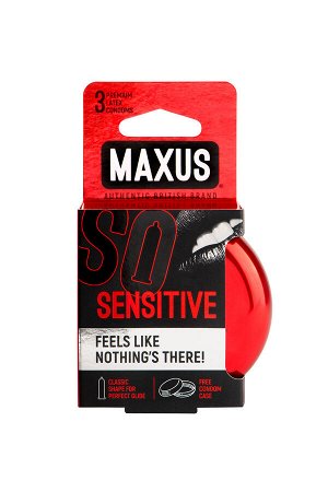 Презервативы Maxus Ultra thin, ультратонкие, латекс, железный кейс, 3 шт.