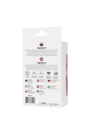 Анальная втулка ToDo by Toyfa Twisty, силикон, фиолетовый, 14 см, ? 3,2 см