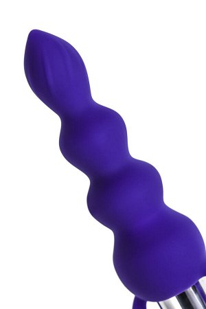 Анальная втулка ToDo by Toyfa Twisty, силикон, фиолетовая, 14 см,  3,2 см