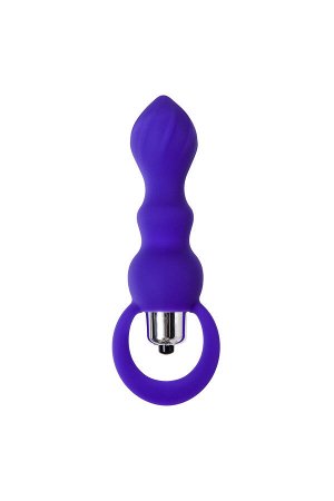 Анальная втулка ToDo by Toyfa Curvy, силикон, фиолетовый, 14 см, ? 3,2 см