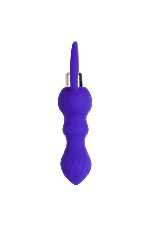 Анальная втулка ToDo by Toyfa Curvy, силикон, фиолетовая, 14 см, ? 3,2 см