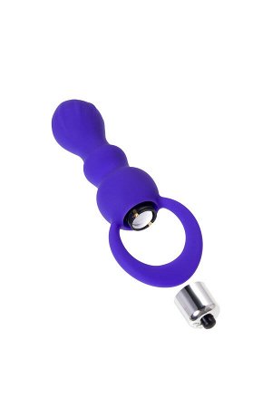 Анальная втулка ToDo by Toyfa Curvy, силикон, фиолетовый, 14 см, ? 3,2 см