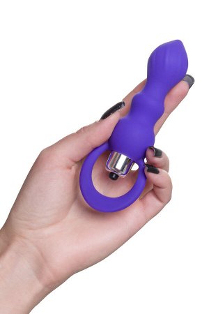 Анальная втулка ToDo by Toyfa Curvy, силикон, фиолетовый, 14 см, ? 3,2 см