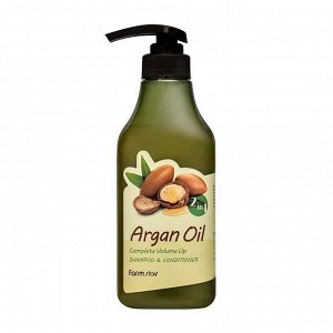 Farm Stay Шампунь-кондиционер с aргановым маслом Shampoo&Conditioner Argan Oil Complete Volume Up, 530 мл