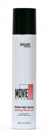 Девал Лак для волос сильной фиксации MOVIE STYLE Finish hair spray Strong Moscow, 400 мл, Dewal