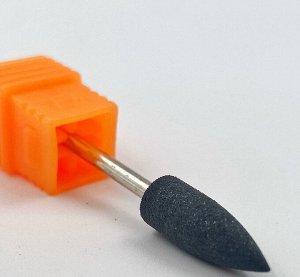 Фреза силиконовая для полировки конус, 6×16мм, цвет черный 150 грит