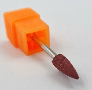 Фреза силиконовая для полировки конус, 5×13мм, цвет коричневый 180 грит