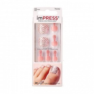 Твердый лак Kiss Impress Toe Nails BIPT011C «Песчаный пляж»