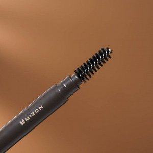 СИМА-ЛЕНД Автоматический карандаш для бровей с щеточкой &quot;MIZON&quot; BROW STYLING PENCIL коричневый, 0,35 г