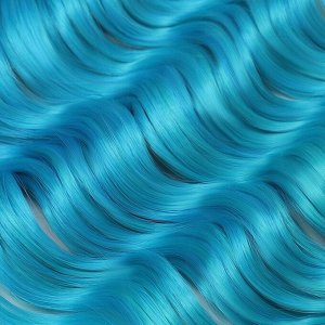 МЕРИДА Афролоконы, 60 см, 270 гр, цвет голубой/изумрудный HKBТ4537/Т5127 (Ариэль)