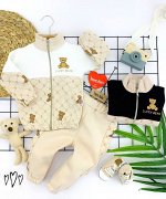 Новинка! Утепленный костюм: штаны + кофта. Вставка на кофте белая