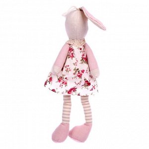 СИМА-ЛЕНД Мягкая игрушка «Кролик», цвет розовый, виды МИКС