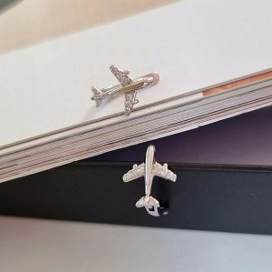 Серьги коллекция "Дубай" самолетики покрытие посеребрение, с фианитами, 251237, арт. 847.361