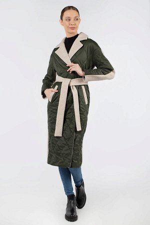 01-11370 Пальто женское демисезонное (пояс)