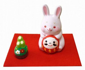 MATSUMOTO - кролик на подстилке с кадомацу