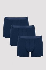 Синие трусы-боксеры из 3 предметов Indigo Basic Tripple